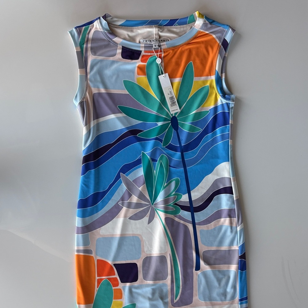 Trina Turk Multicolor Abstract Mini Dress